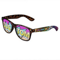 Tiger Logo Lenses Custom Printed Lenses Retro Sunglasses - Full-Color Full-Arm Printed